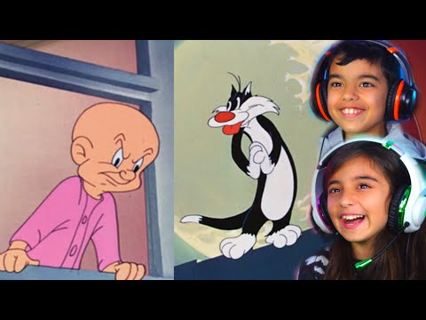 SYLVESTER AND ELMER FUDD | BACK ALLEY OPROAR | LOONEY TUNES | REACTION  #reaction #reactionvideo