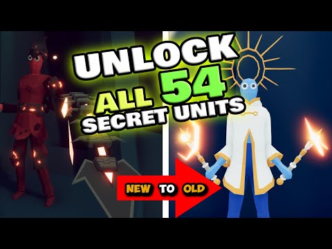 Open the secret doors!  How to Unlock All 54 Secret Units + Map - Totally Accurate Battle Simulator