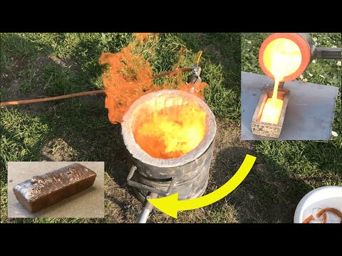 Motor Melt Down - Melting Copper - Trash To Treasure