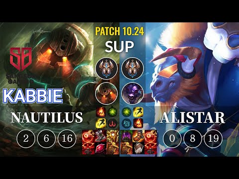 SB Kabbie Nautilus vs Alistar Sup - KR Patch 10.24