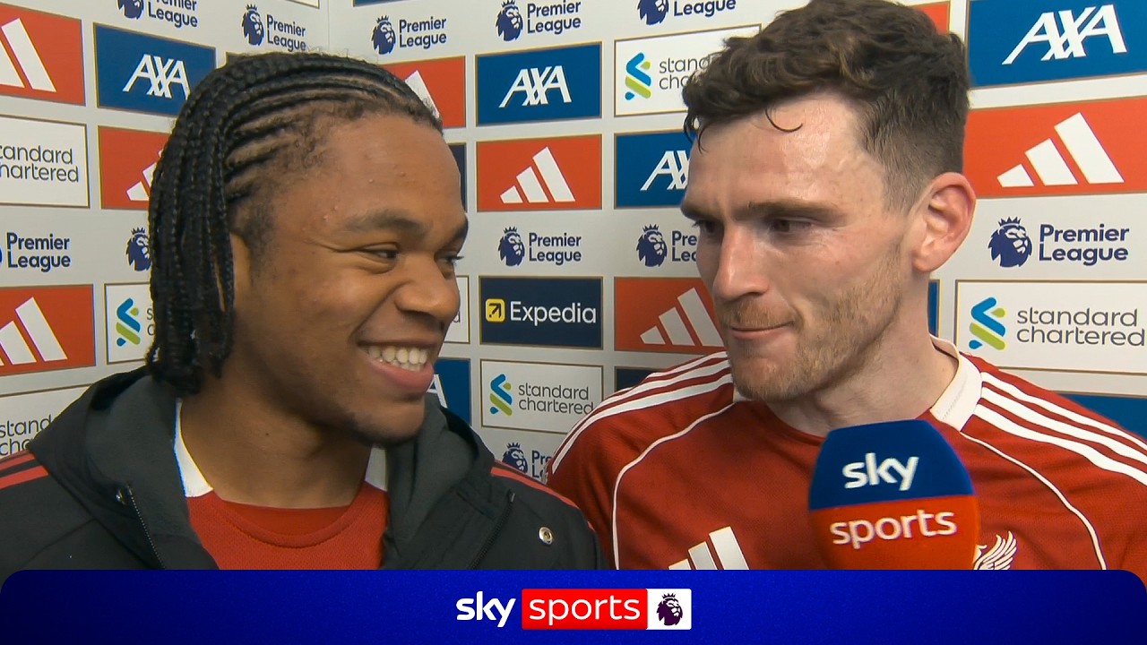 "Rio's got a big future ahead of him" 🥹 Andy Robertson & Rio Ngumoha's wholesome interview!