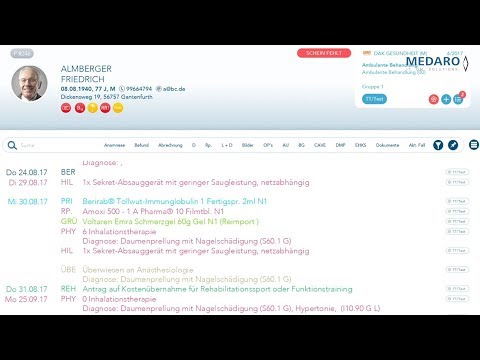 MEDARO - Karteifilter in T2med