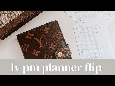 Planner Flip: Louis Vuitton PM Agenda | On The Go & Travel Planner