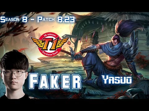 SKT T1 Faker YASUO vs IRELIA Mid - Patch 8.23 KR Ranked
