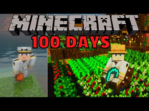 I Survived 100 Days as the ULTIMATE FARMER / PAM'S HARVESTCRAFT in Minecraft Hardcore