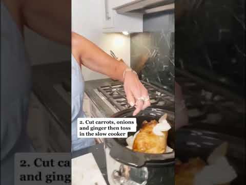 Quick & Easy Chicken Bone Broth Recipe #shorts