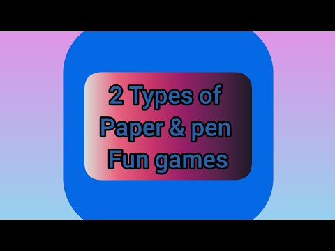 2 Fun games # 9 || Paper and pen games for children