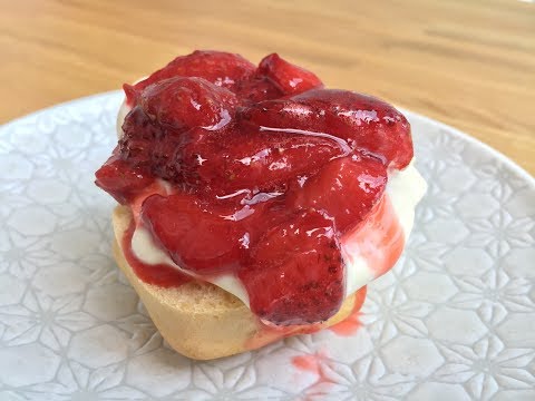 Homemade Strawberry Jam on Scones Recipe