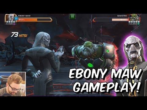 Ebony Maw Rank Up & Gameplay! - WHERE IS THE DAMAGE?!?! - Marvel Contest of Champions