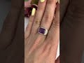 Серебряное кольцо с александритом 3.863ct