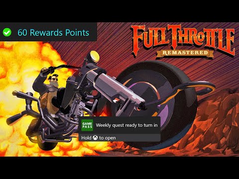 Weekly Xbox Game Pass Quest Guide - Earn an Achievement, Full Throttle Remastered Part 15