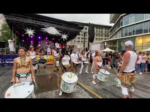 Milady Mendes et Badaue batucada à Bruxelles 20 août 2021 3