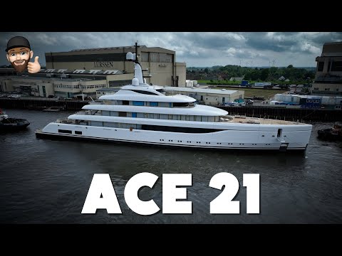 Yacht Project ACE 21 Launch - Lürssen’s Newest Yacht Leaves the Dock!
