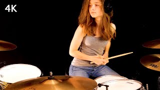 Video thumbnail of "Don't Stop Believin' (Journey); drum cover by Sina"