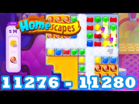 Homescapes Level 11276 - 11280 HD 3 - match puzzle Gameplay | android | IOS | 11277 | 11278 | 11279