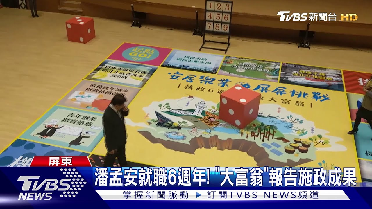 潘孟安就職6週年! 「大富翁」報告施政成果