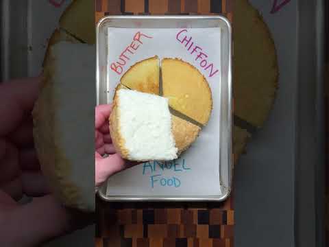 The Difference Between Butter vs Angel Food vs Chiffon Cakes #baking #cake