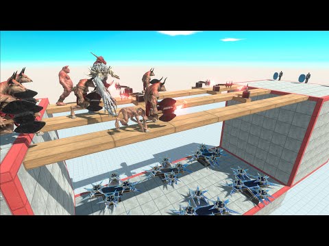 ⚡ Minotaur Remastered vs Spinning Blades of Death - 🦖 Animal Revolt Battle Simulator 🦕