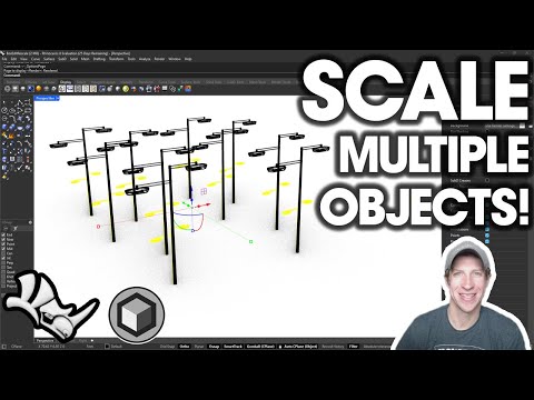 How to Scale Multiple Objects AT ONCE In Rhino with BoxEdit!