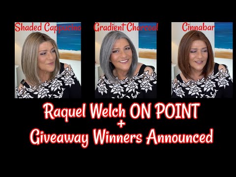 Raquel Welch On Point Wig Review |  Cinnabar, Gradient Charcoal, & Shaded Cappuccino