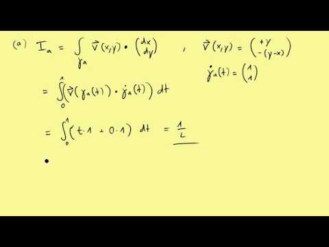 Vektoranalysis Teil 8 Aufgabe 15 Kurvenintegrale über Vektorfelder