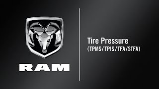 Tire Pressure | How To | 2019 Ram 2500-3500