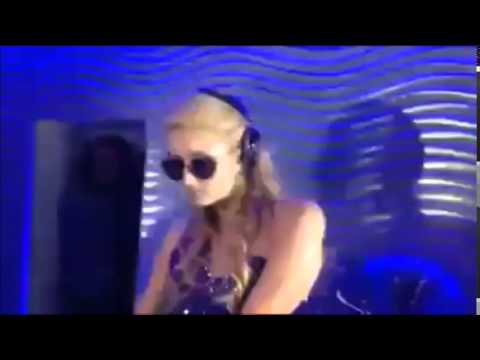 Paris Hilton DJing Hitech Darkpsy