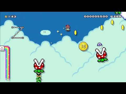 Super Mario Maker 2 Rainbow Athletic