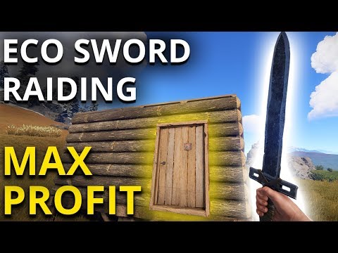 ECO-SWORD RAIDING on Wipe Day! - Rust Survival