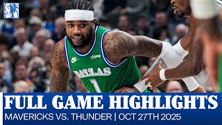 Mavericks Highlights vs. Oklahoma City Thunder | October 27, 2025