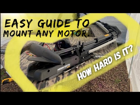 Putting a Minn Kota Edge on my new boat. How To Install A Bow Mount Trolling Motor.