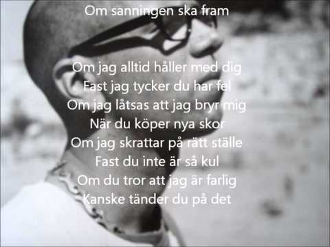 Eric Amarillo - Om sanningen ska fram (Lyrics)