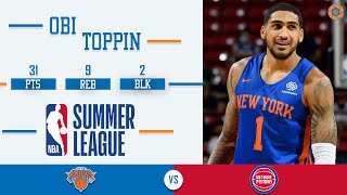 Obi Toppin vs Pistons Highlights: 31pts/9rebs