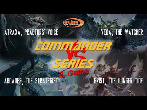 SpielRaum Commander Series - 12 - 2/2 - Atraxa vs. Grist vs. Vega vs. Arcades - 2. Game