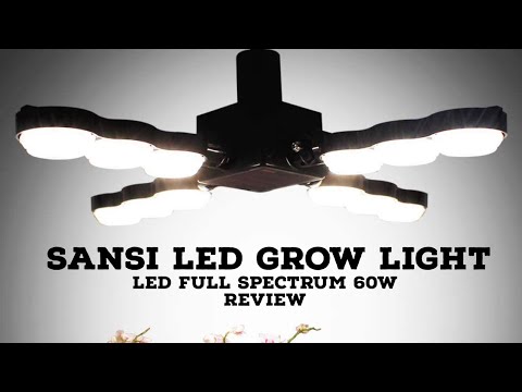 , title : 'SANSI LED Grow Light, LED Full Spectrum 60W Plant Grow Lamp Review'