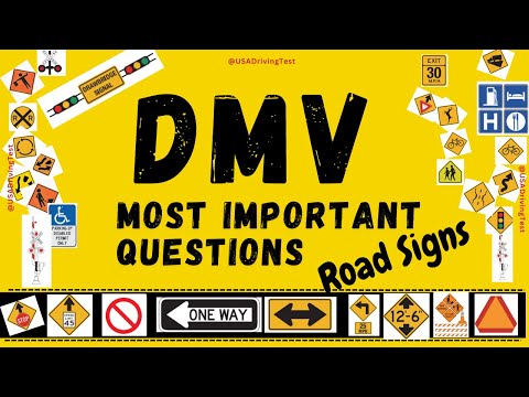 DMV written test 2026 | DMV Road Signs Test | Road Signs Practice permit Test - traffic signs