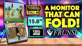 Gaming Or Streaming On The Go! Frunsi Folding Monitor!