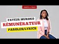 Faveur Mukoko Rémunérateur Paroles