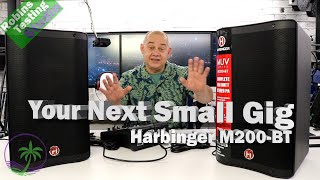 Video thumbnail for Harbinger M200-BT Portable PA With Bluetooth For Small Gigs 25 to 50 Guests by expert island