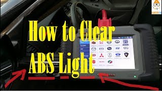 How to Clear ABS Light + Code using Obd2 ObdII Scanner, Color Touch Screen That&#39;s Easy to Use