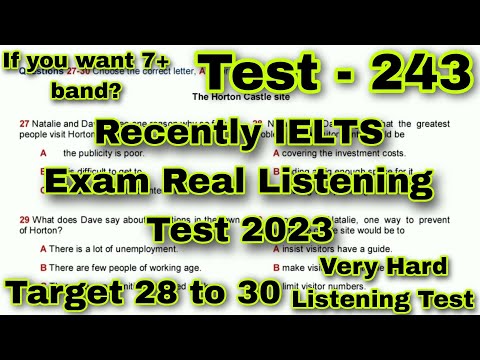 31 JANUARY HARD LISTENING TEST 2023 | IDP ACADEMIC LISTENING TEST 2023 | REAL LISTENING TEST 2023