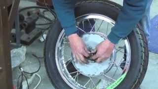 Restoring Moto Guzzi Police Wheels with Dave Moore in 2007