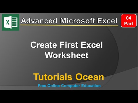 Part 4 Advanced Microsoft Excel Course Create First Excel Worksheet in Urdu/Hindi – Tutorials Ocean