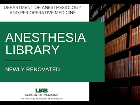 The Anesthesia Library Anesthesiology Residency Program