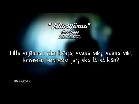 05) SWEDEN "Lilla Stjärna" - Alice Babs (Lyrics) [Eurovision 1958]