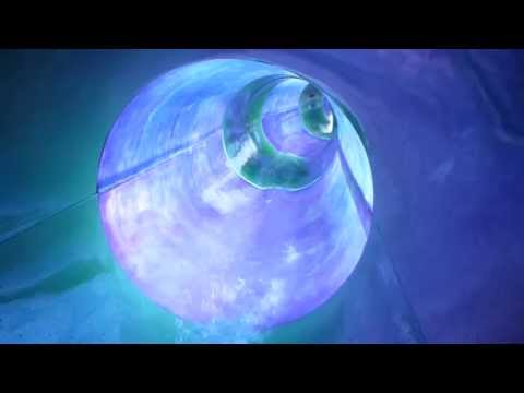 Franceloc L'Hirondelle - blaue Röhrenrutsche ~ toboggan bleu-vert