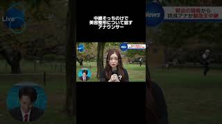 中継そっちのけで美容整形について話すアナウンサー#shorts