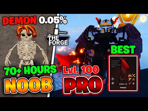 From Noob to Pro: I Started as a DEMON and SPENT 70+ Hours In Roblox The Forge! Here's What Happened