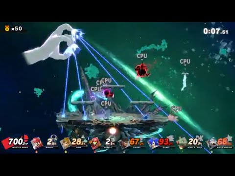 Super Smash Bros. Ultimate: World of Light - Master Hand vs The Horde