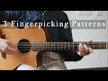 3 Simple Fingerpicking Patterns For Beginners - Guitar Lesson